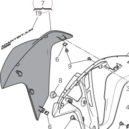 Cover, radiator, right 480P6862AC