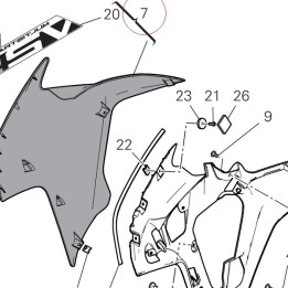 Cover, radiator, right 480P9321AF