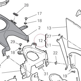 Panel, side left 480PA243A