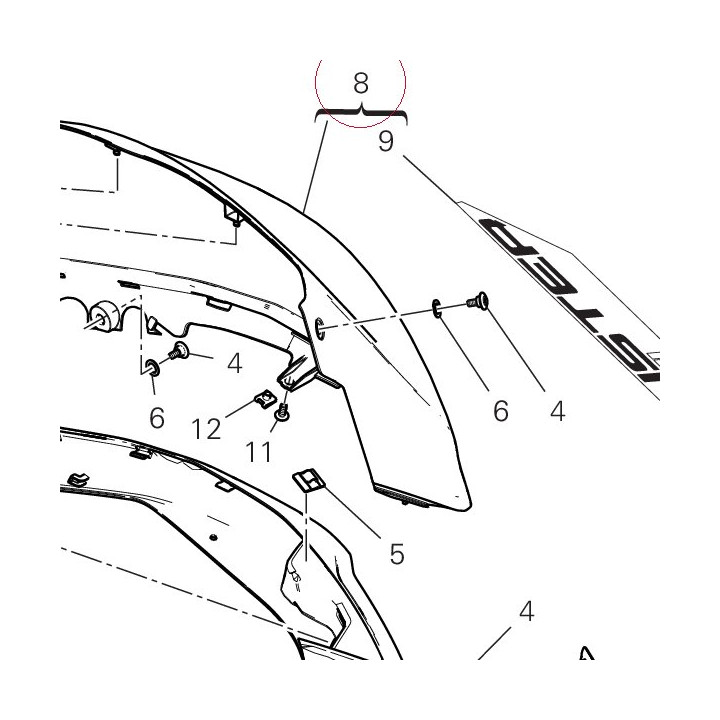 Cover assembly 480PC252AB