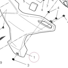 Fairing, right 480PK092AA