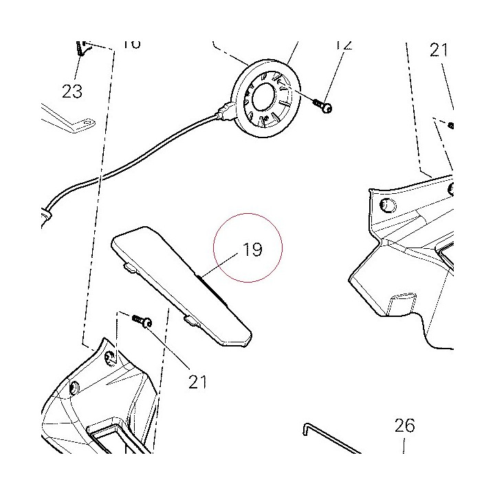Left cover 48110621A