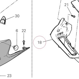 Cover, body cowl left 48110822A
