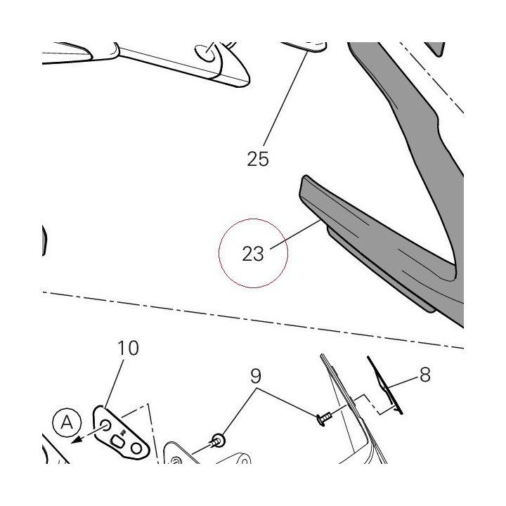 Right bulkhead 48110851AA