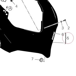Cowling black 48114261AE