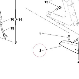 Fixed headlight fairing 48130291A