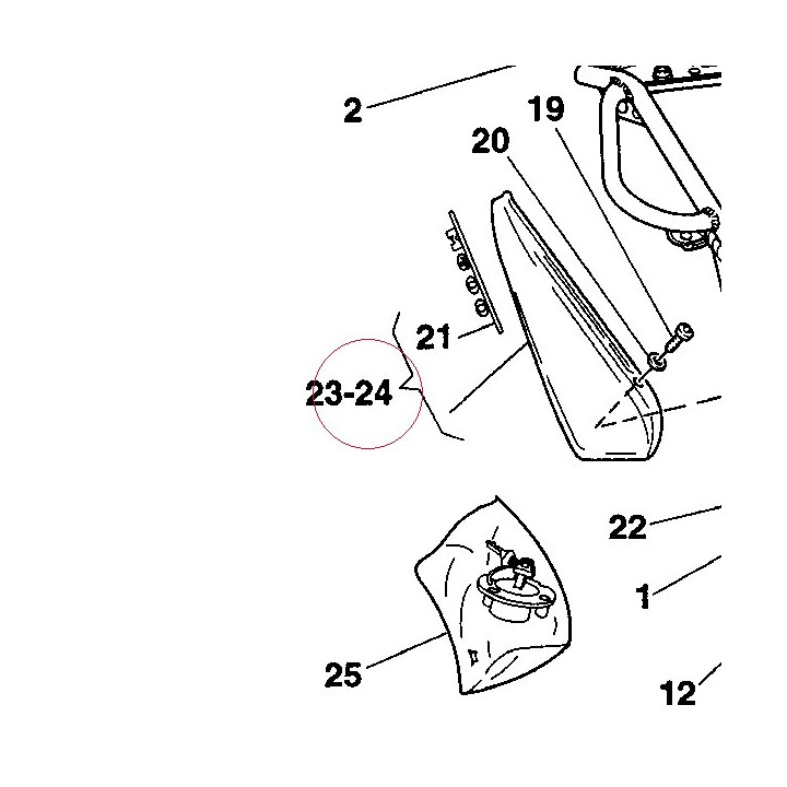 Cover, frame left 48210181BA
