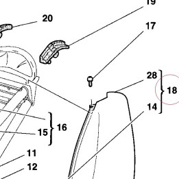 Cover, frame left 48210211AA