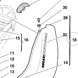 Cover, frame left 48210211CA