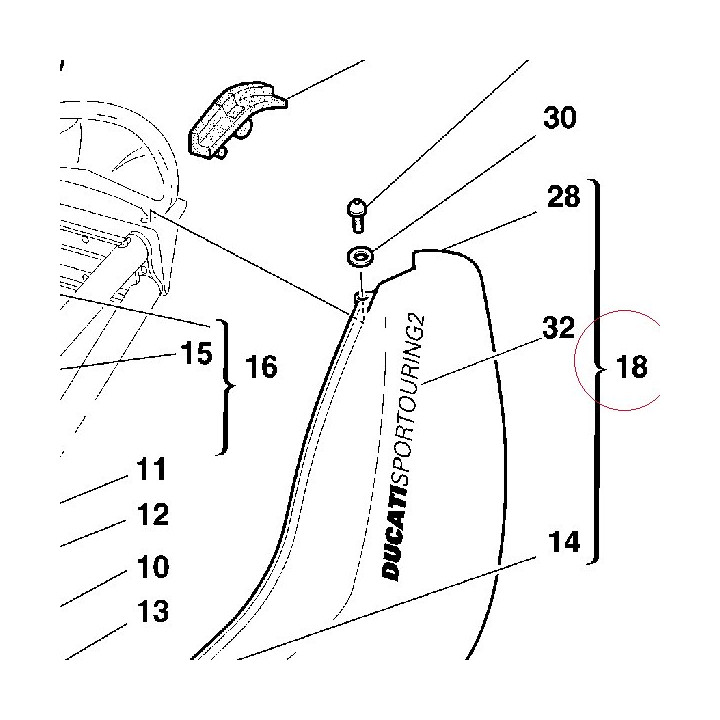 Cover, frame left 48210211CA