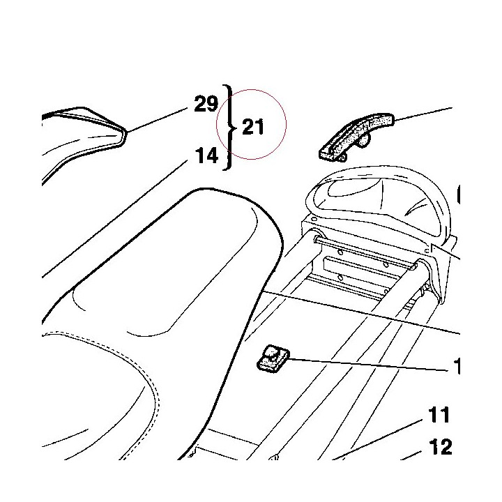 Cover, frame right 48210221AB