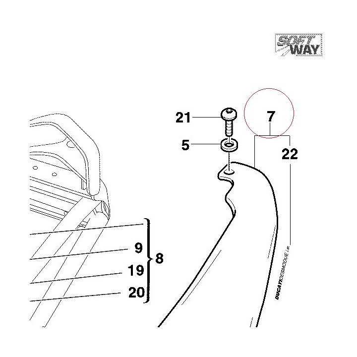 Cover, frame left 48210261BR