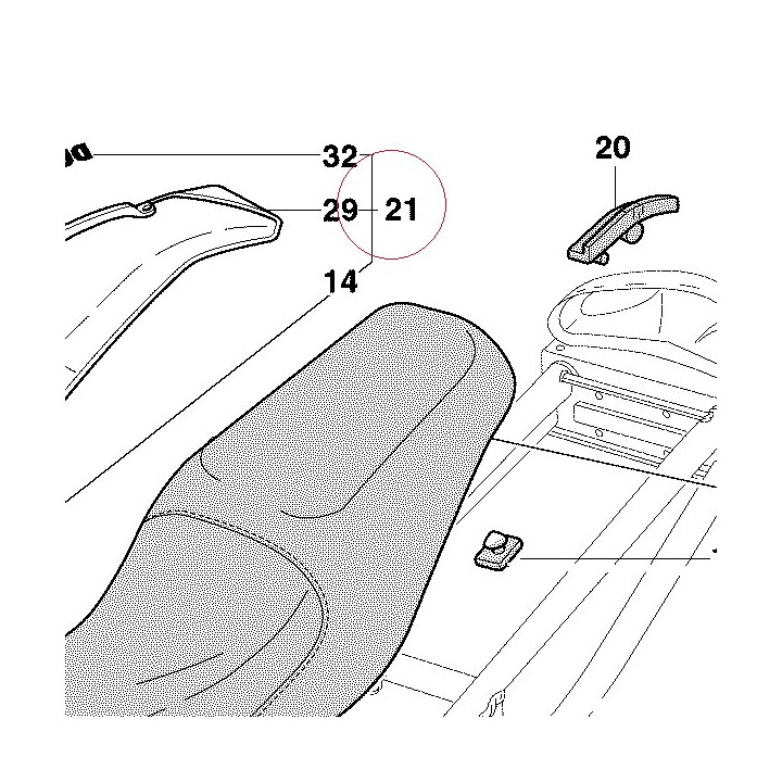 Cover, frame right 48210281BD