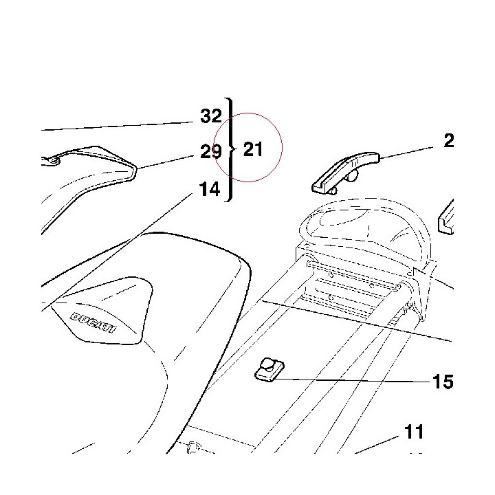 Cover, frame right yellow 48210281BE