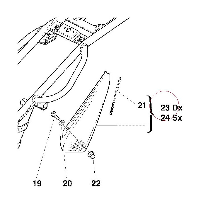 Cover, frame right 48210321AA