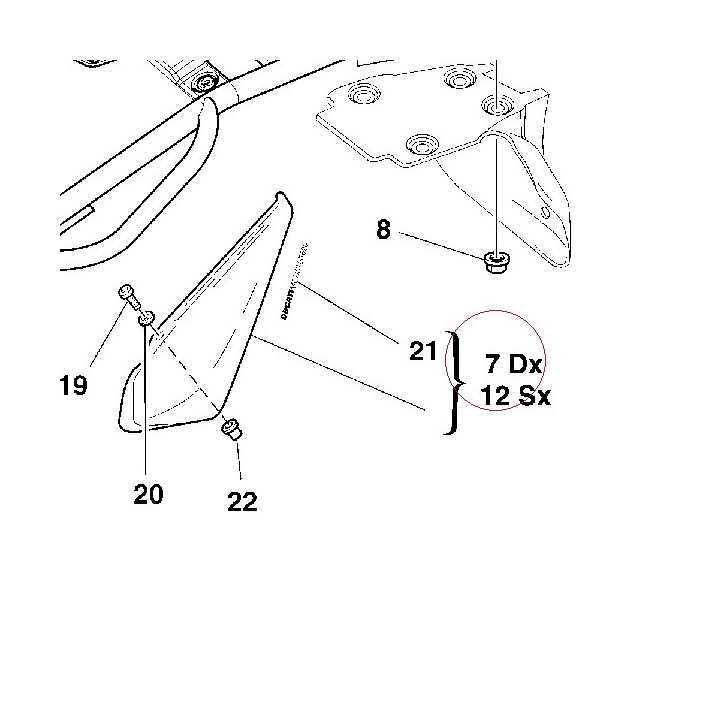Cover, frame right 48210421BA
