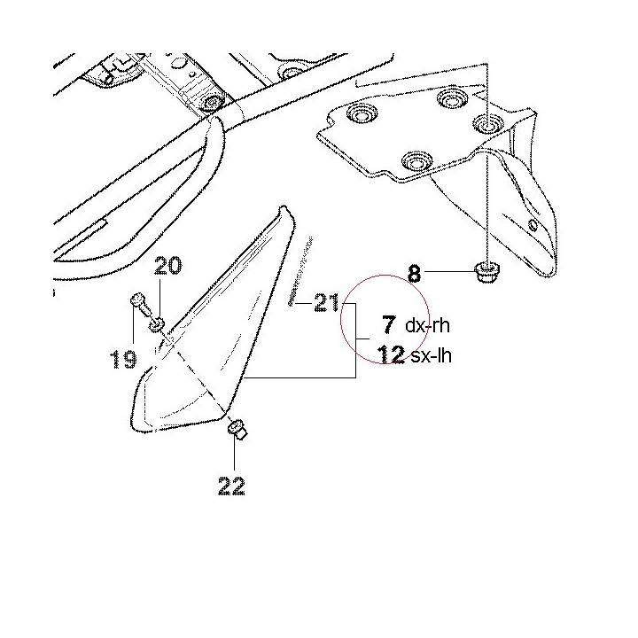 Cover, frame right 48210481AA