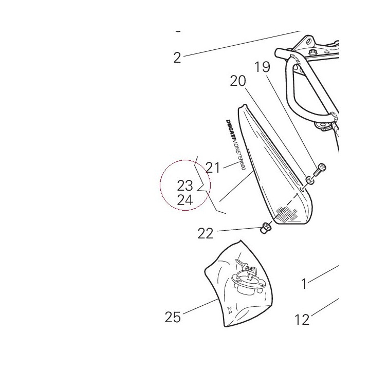 Cover, frame right 48210691A