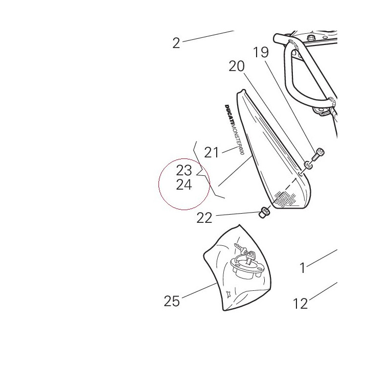 Cover, frame left 48210701A