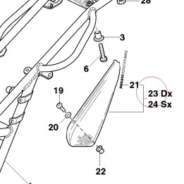 Cover, frame right 48211011A