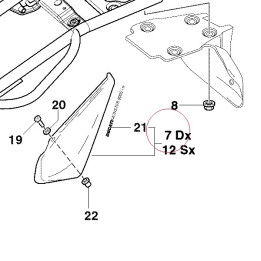 Cover, frame right 48211031A