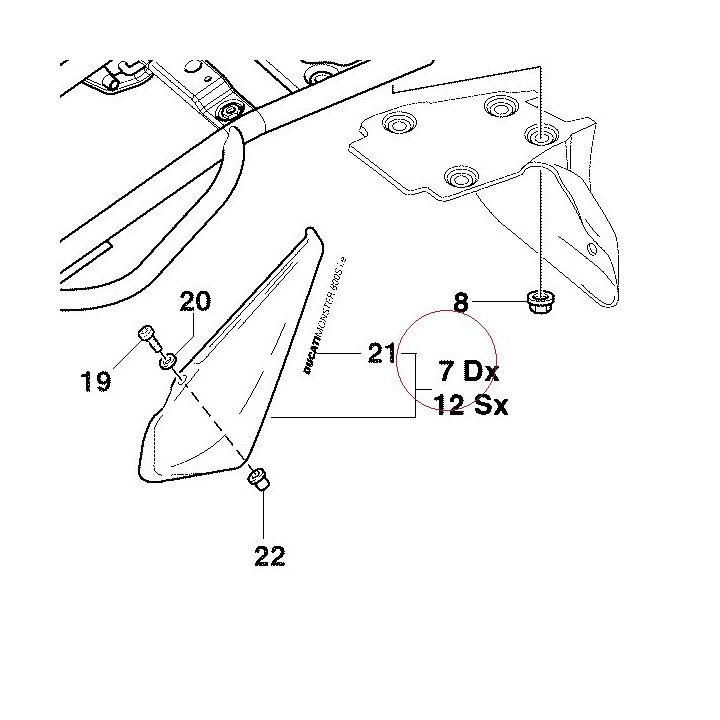 Cover, frame right 48211031A