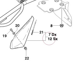 Cover, frame left 48211041A
