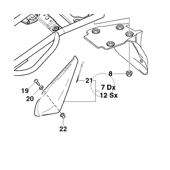 Cover, frame right 48211051A