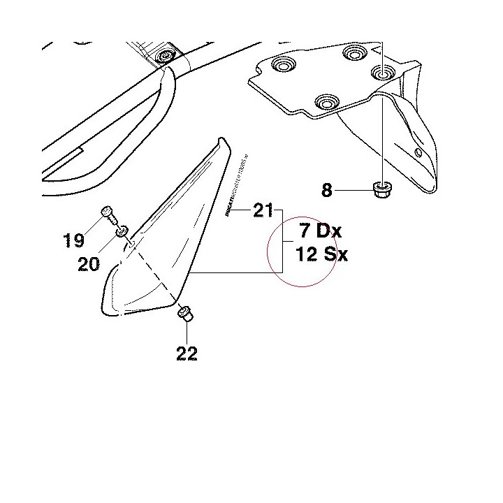 Cover, frame left 48211061A