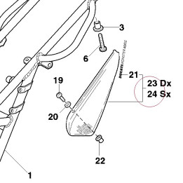 Cover, frame left 48211101A
