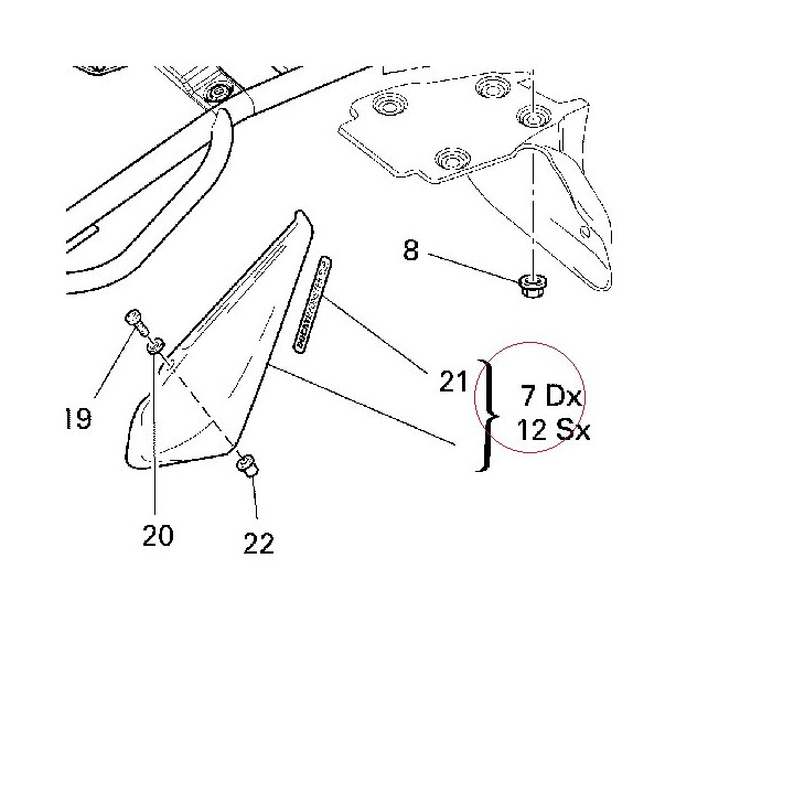 Cover, frame right 48211321A