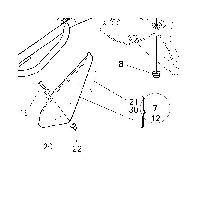 Cover, frame right 48211351A