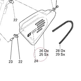 Cover, frame left 48211381AS