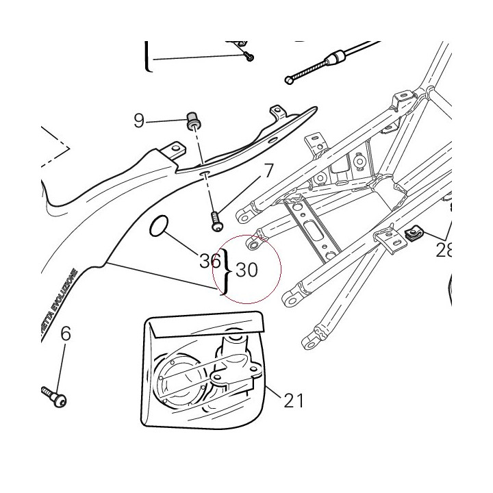 Cover, frame left 48211391A