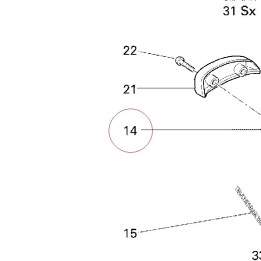 Cover frame right red 48211391AA