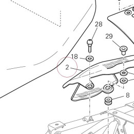 Cover, tail right 48211521E