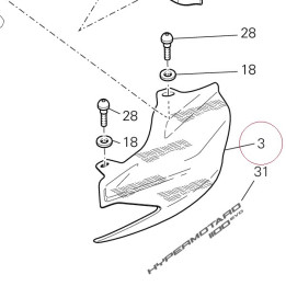 Cover, tail left 48211531E
