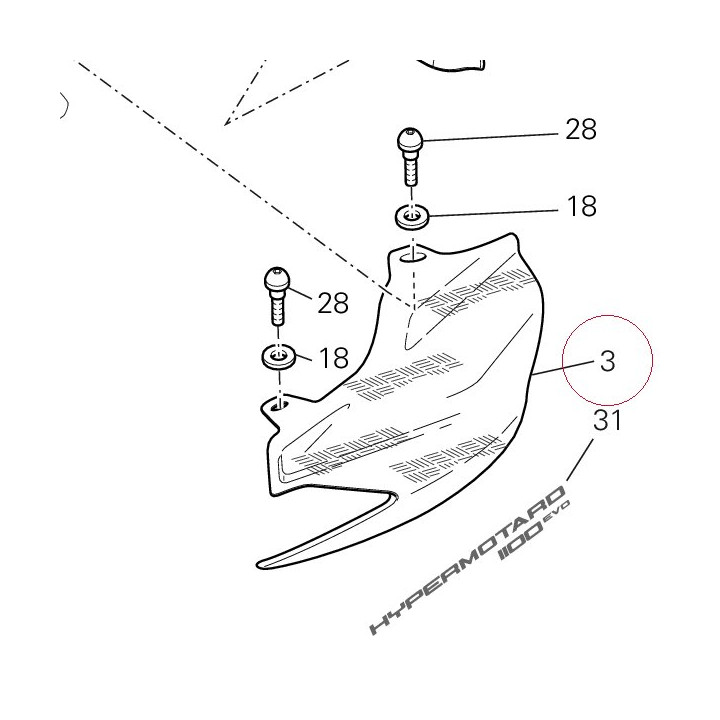 Cover, tail left 48211531E