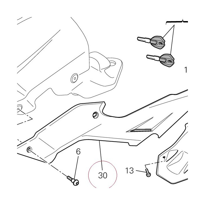 Cover, frame left 48211561A
