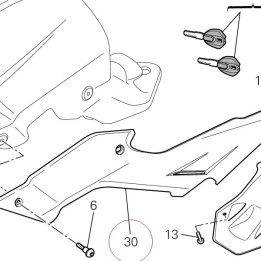 Cover, frame left 48211562A