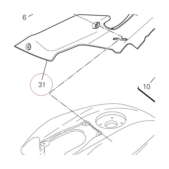 Cover, frame right 48211571A