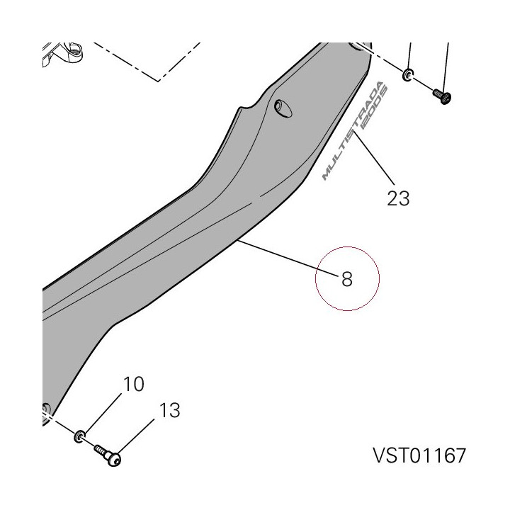 Cover, frame left 48211631AC