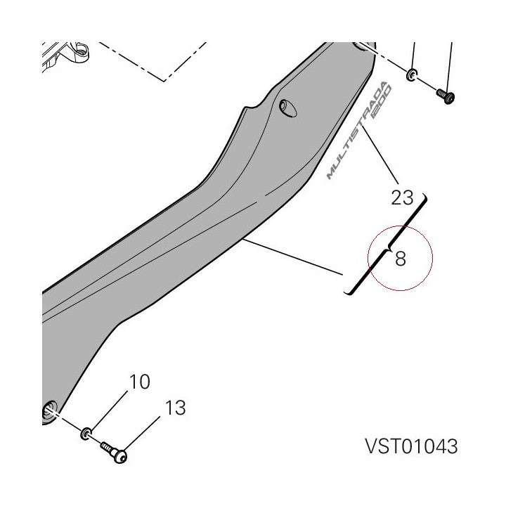 Cover, frame left 48211651AA