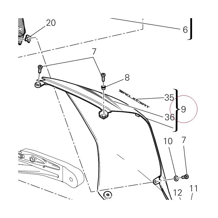 Cover, frame left 48211681AA