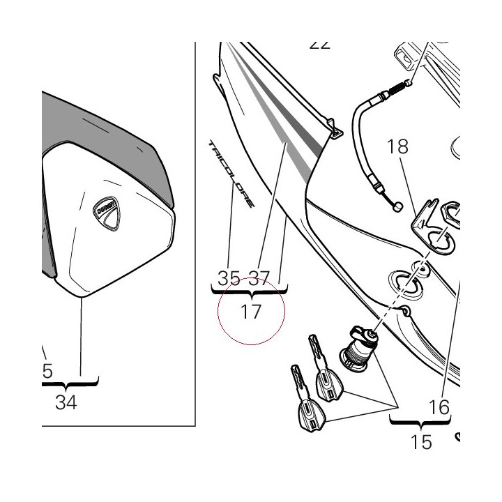 Cover, frame right 48211691AA