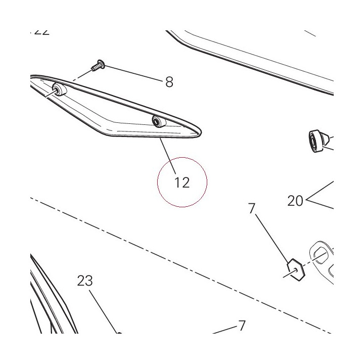 Cover, frame left 48211702A