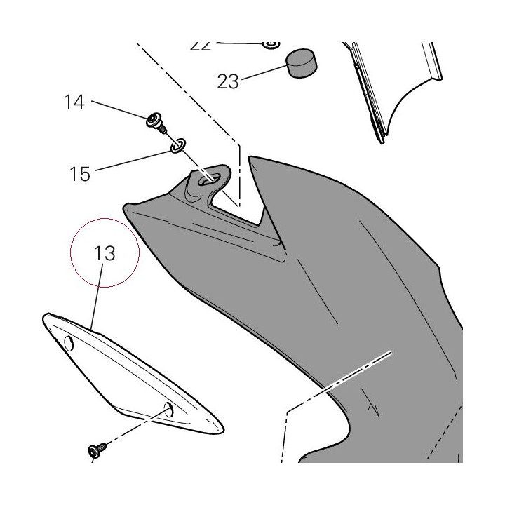 Cover, frame right 48211711A