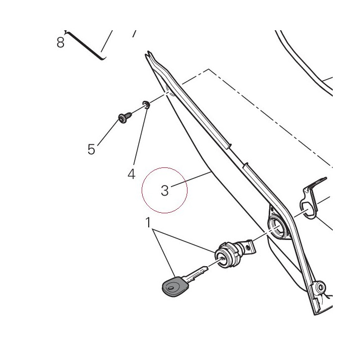 Cover, frame right 48211722A