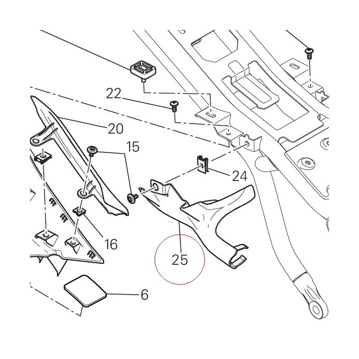 Cover, frame right 48211881A