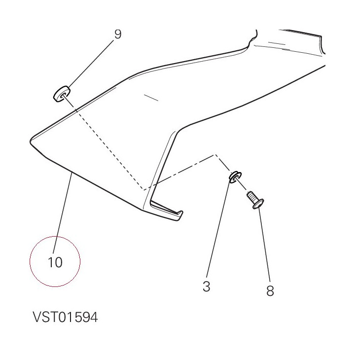 Cover, frame right 48211971B